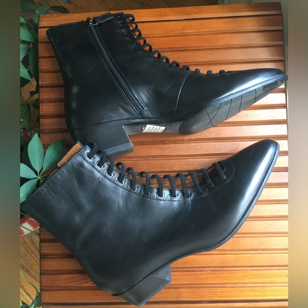 Aquatalia Black Leather Boots